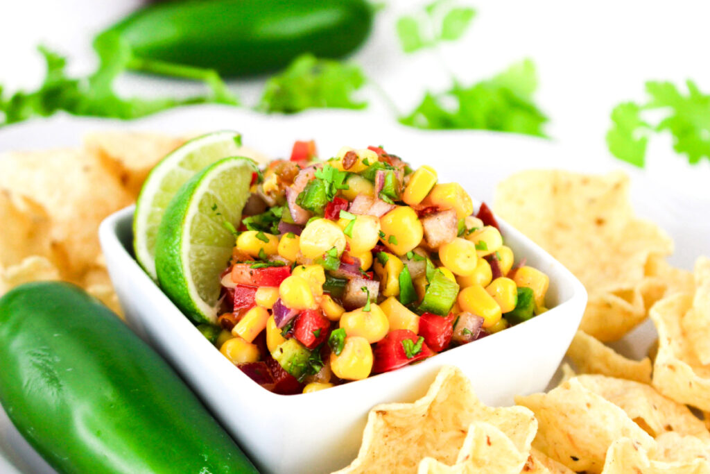Simple Chipotle Corn Salsa Recipe The Foodie Affair