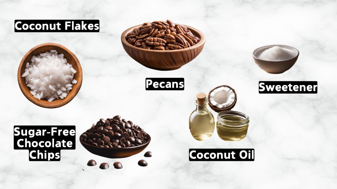 Ingredients on a counter. 