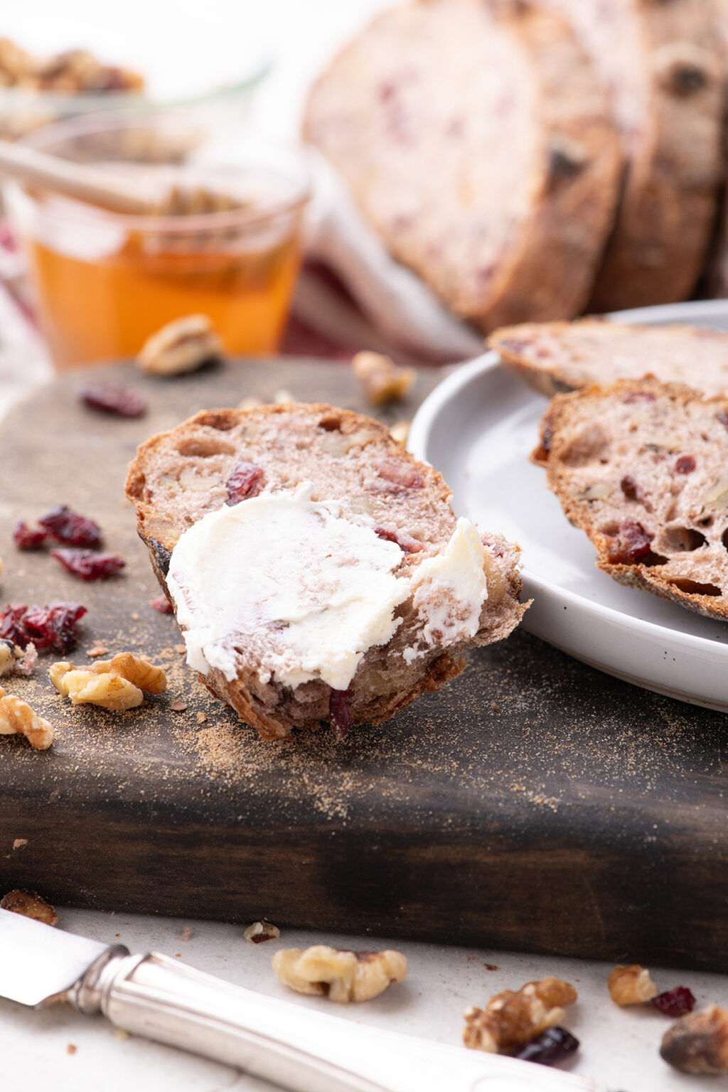 No-Knead Cranberry Walnut Bread Recipe - The Foodie Affair