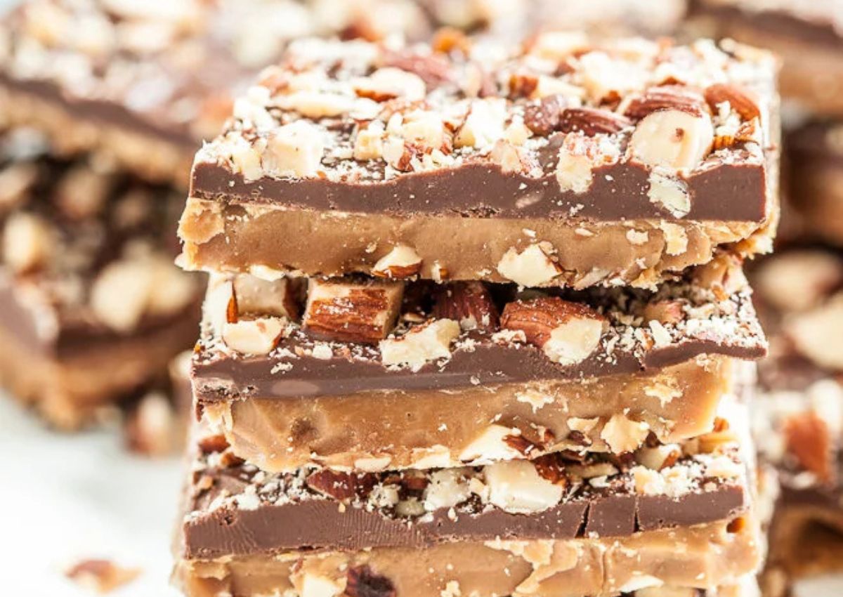 Homemade Almond Roca
stacked