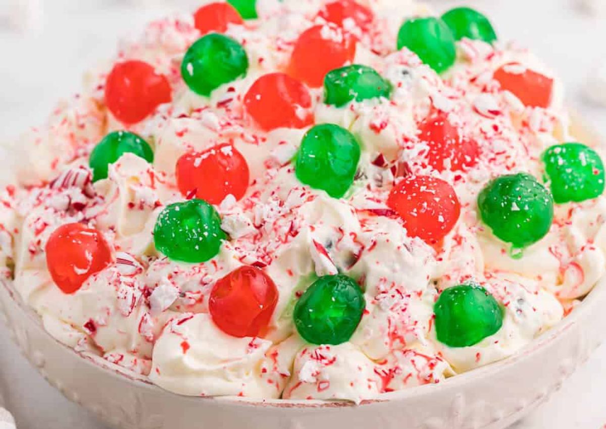 Christmas fluff in a bowl.