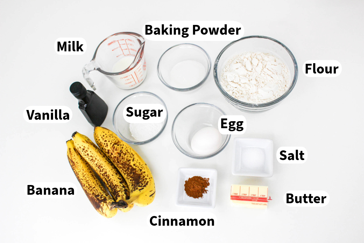Top view of ingredients needed to bake scones.