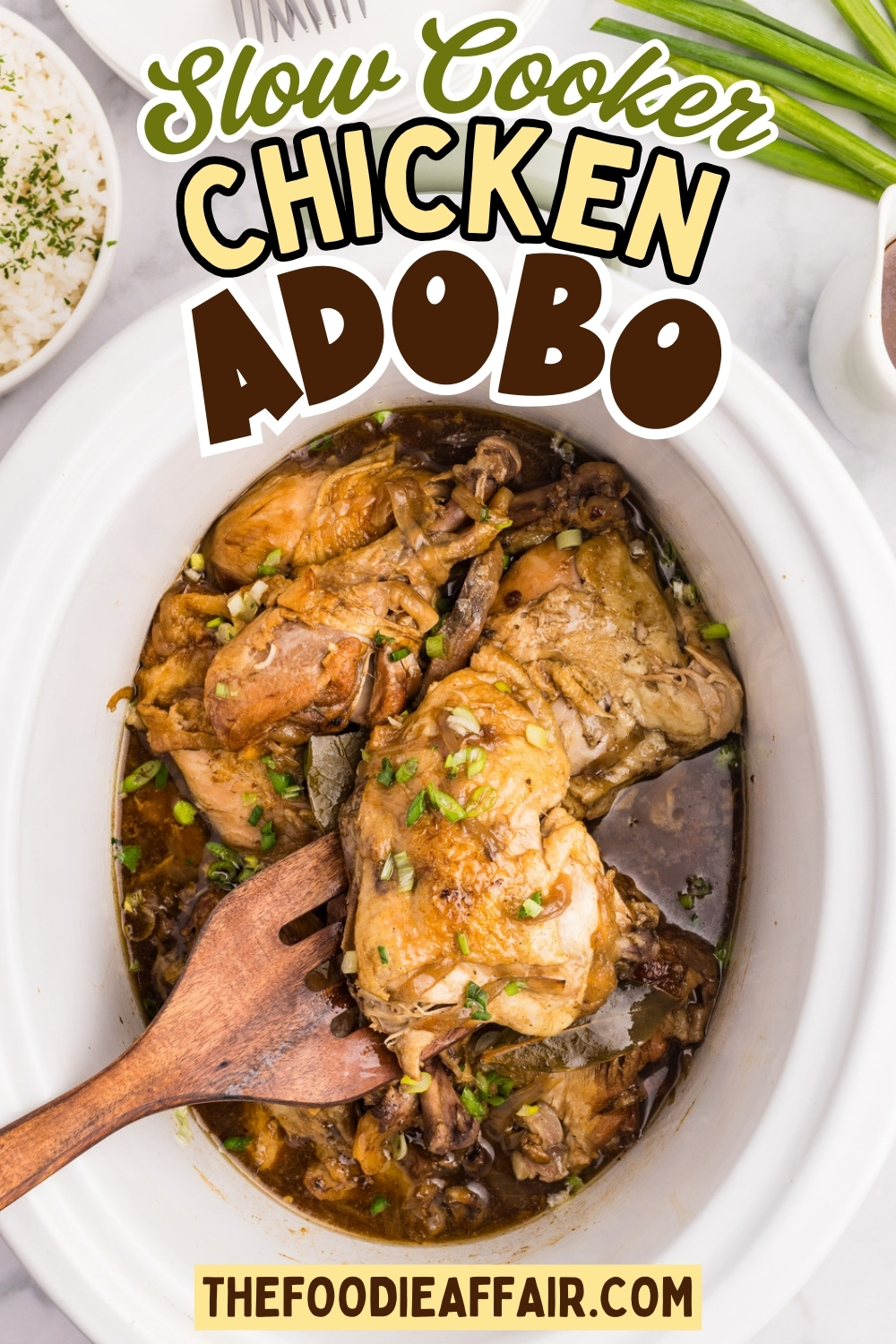  Easy Slow Cooker Chicken Adobo (Filipino Recipe) - The Foodie Affair Bildidee 