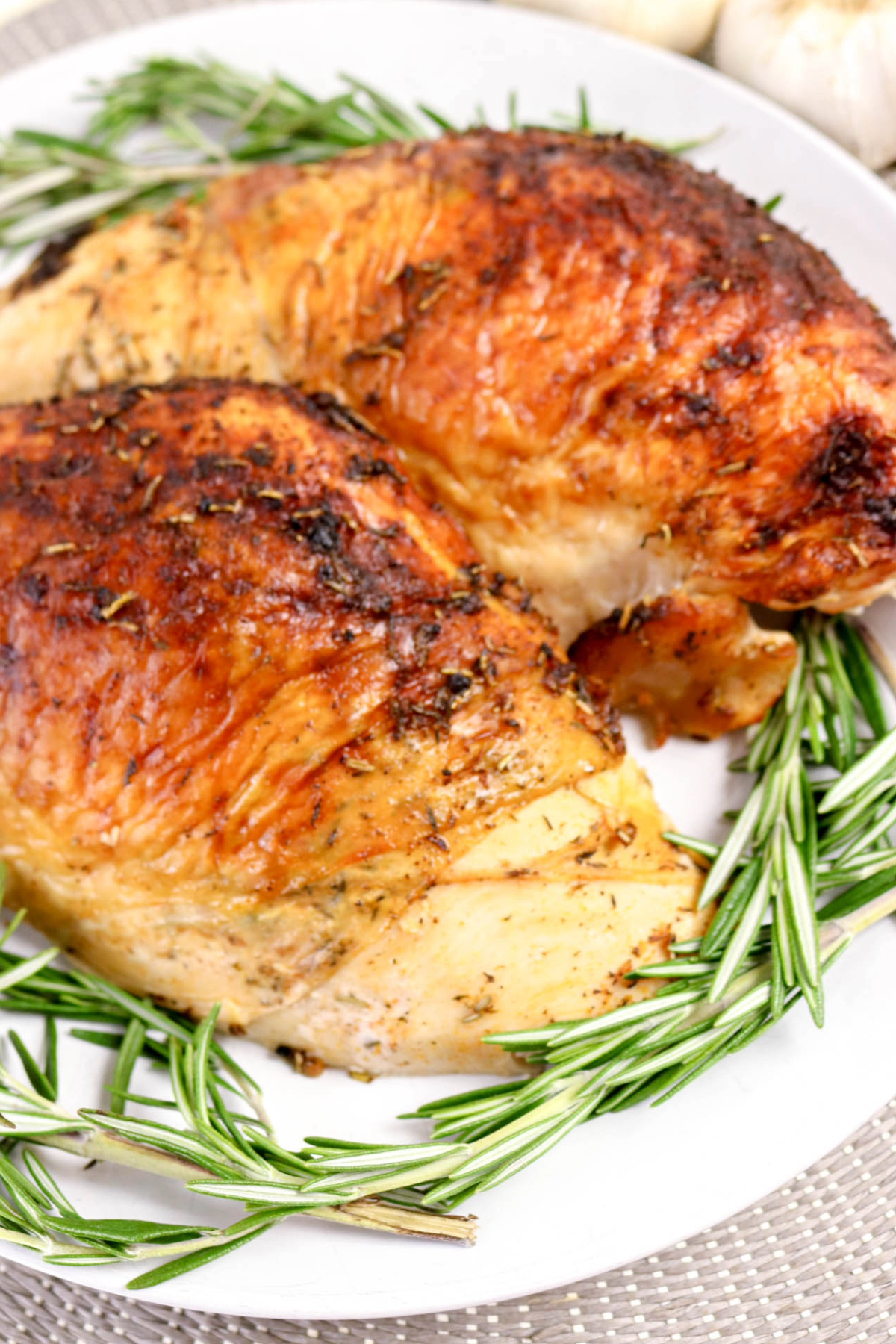 Cooked Turkey breast before slicing.